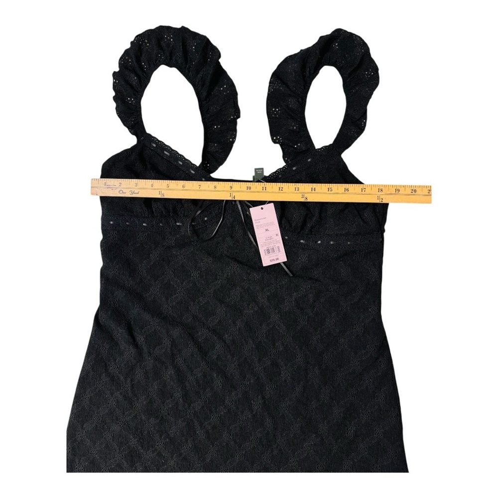 Women's Ruffle Sleeve Eyelet Mini A-Line Dress - Wild Fable Size XL - Picture 5 of 7